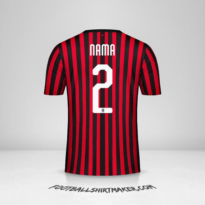 Jersey AC Milan 2019/20 -  nama - 2