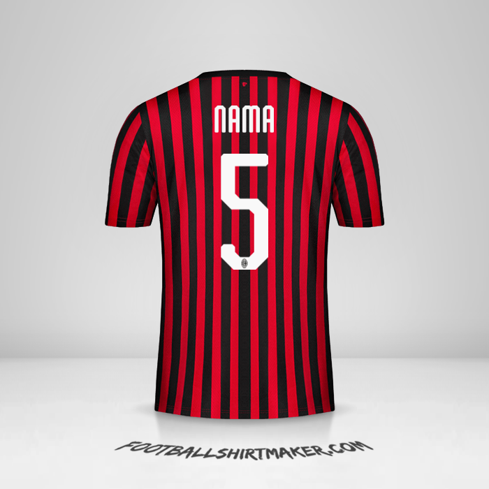 Jersey AC Milan 2019/20 -  nama - 5