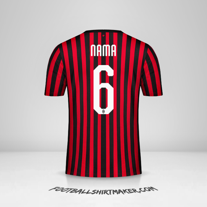 Jersey AC Milan 2019/20 -  nama - 6
