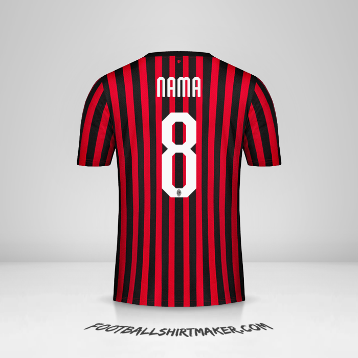 Jersey AC Milan 2019/20 -  nama - 8