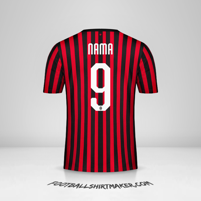 Jersey AC Milan 2019/20 -  nama - 9