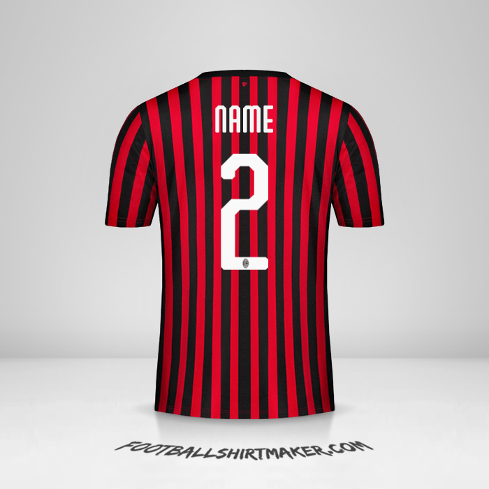 Shirt AC Milan 2019/20 -  name - 2