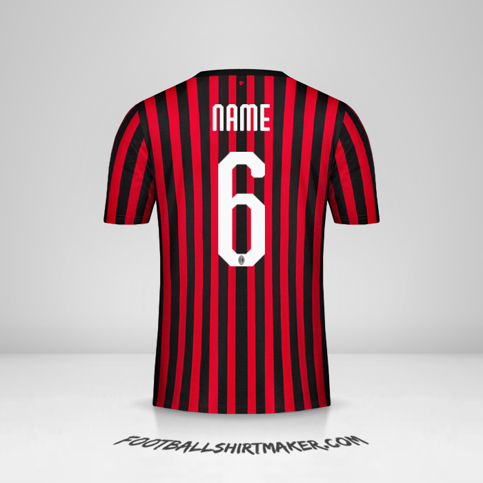 Shirt AC Milan 2019/20 -  name - 6