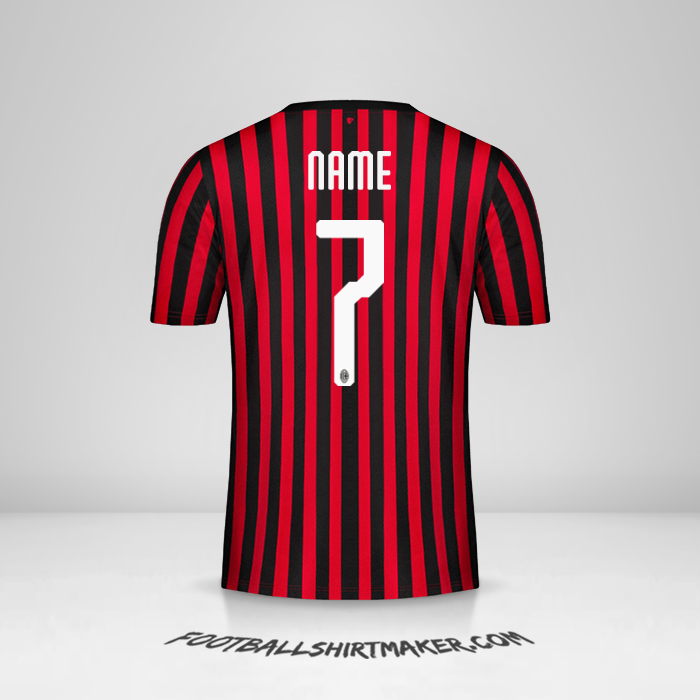 Shirt AC Milan 2019/20 -  name - 7