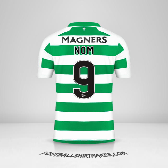 Maillot Celtic FC 2019/20 -  nom - 9