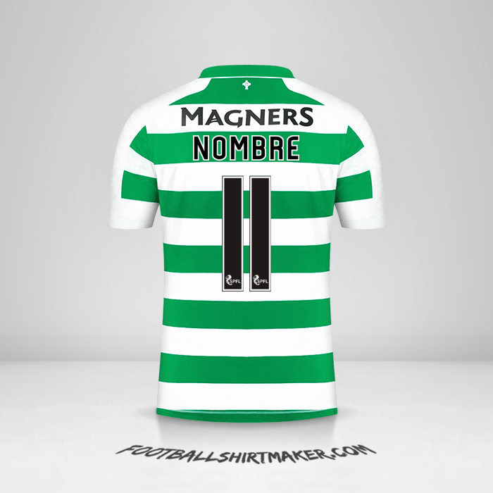 Jersey Celtic FC 2019/20 -  nombre - 11