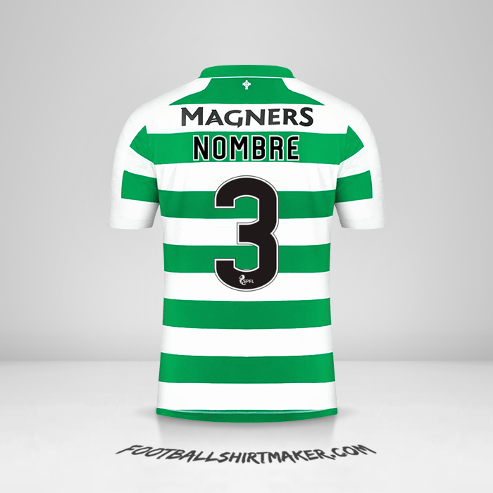 Camiseta Celtic FC 2019/20 -  nombre - 3