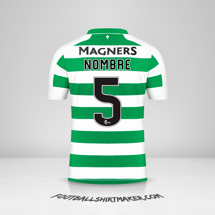 Camiseta Celtic FC 2019/20 -  nombre - 5