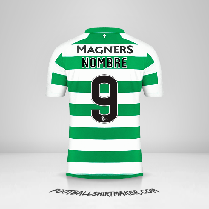 Camiseta Celtic FC 2019/20 -  nombre - 9
