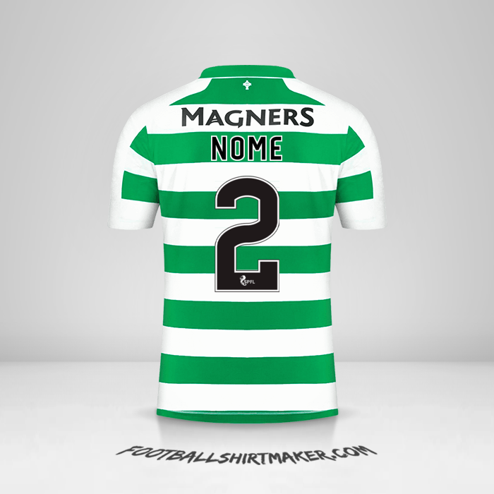 Camisola Celtic FC 2019/20 -  nome - 2