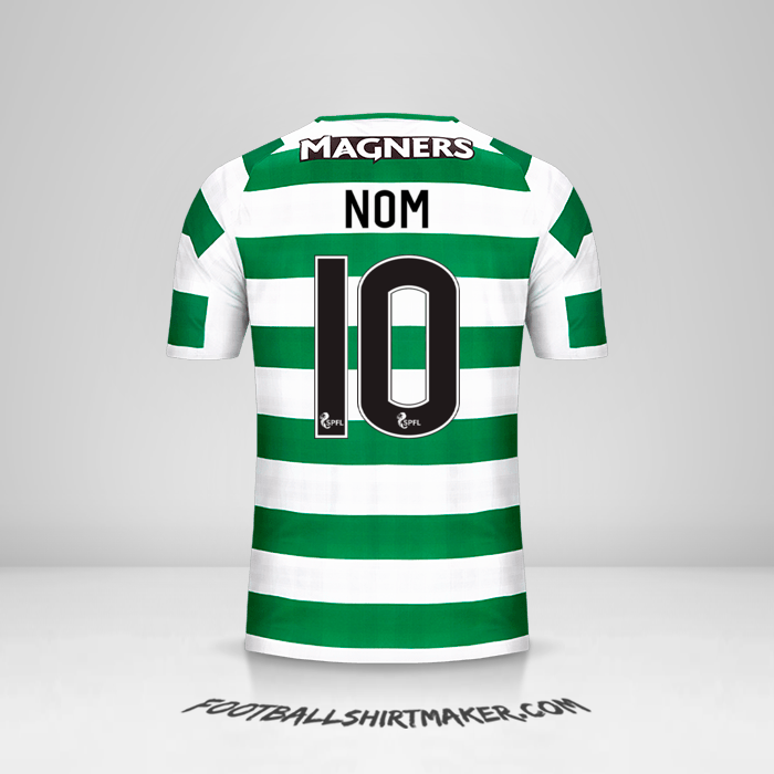 Maillot Celtic FC 2018/19 -  nom - 10