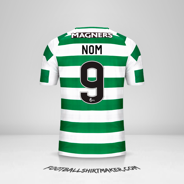 Maillot Celtic FC 2018/19 -  nom - 9