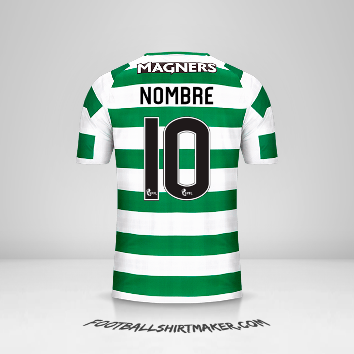 Jersey Celtic FC 2018/19 -  nombre - 10