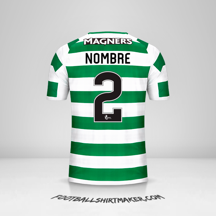 Jersey Celtic FC 2018/19 -  nombre - 2