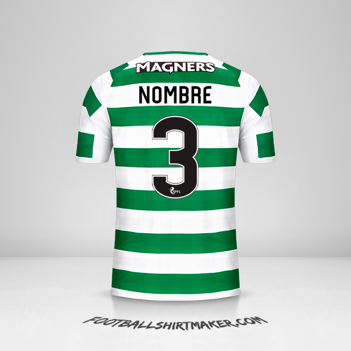 Jersey Celtic FC 2018/19 -  nombre - 3