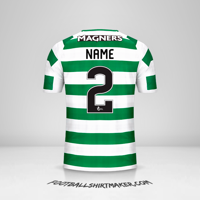 Jersey Celtic FC 2018/19 -  name - 2
