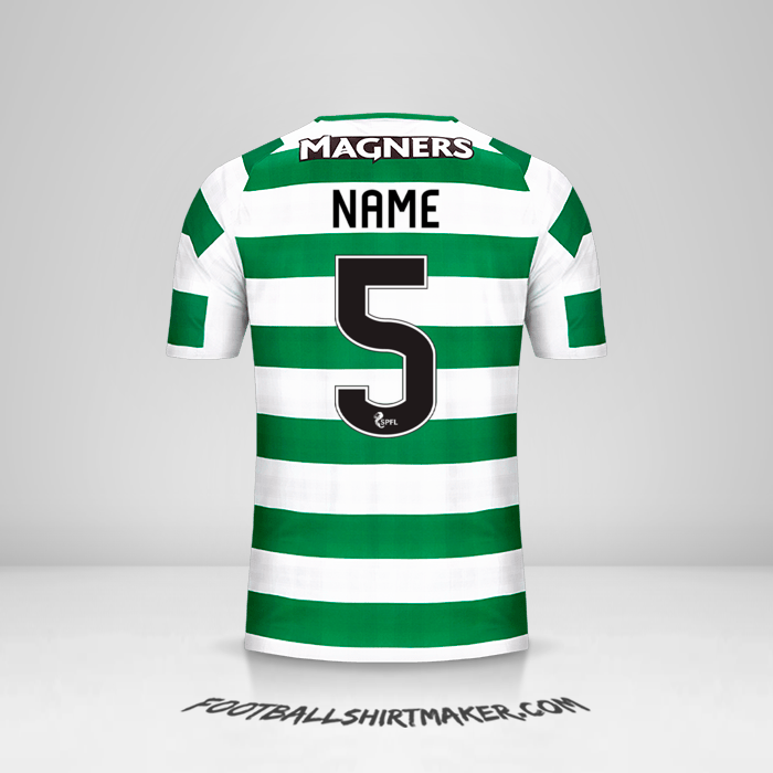 Jersey Celtic FC 2018/19 -  name - 5
