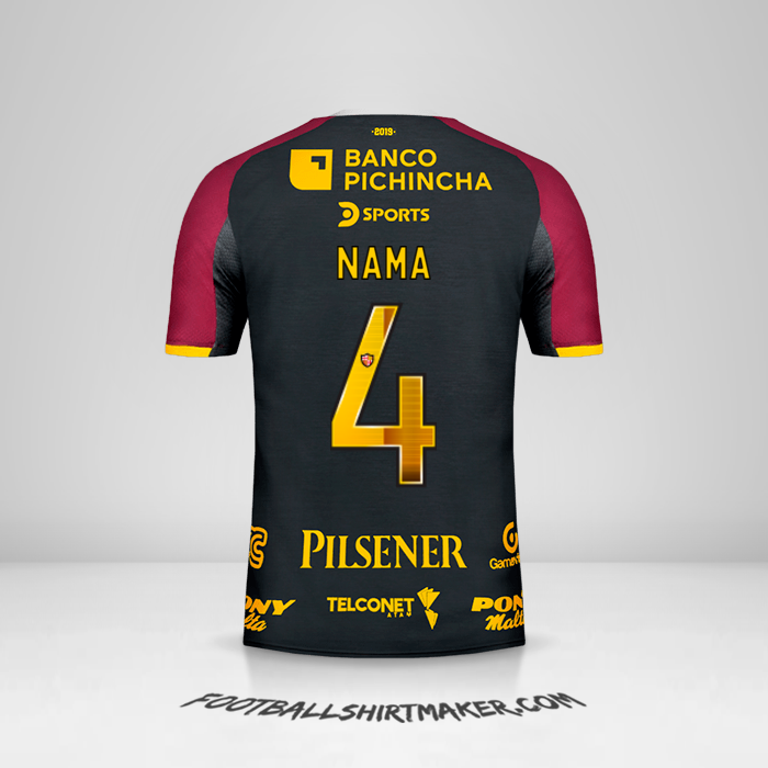 Jersey Barcelona SC 94 Tahun -  nama - 4