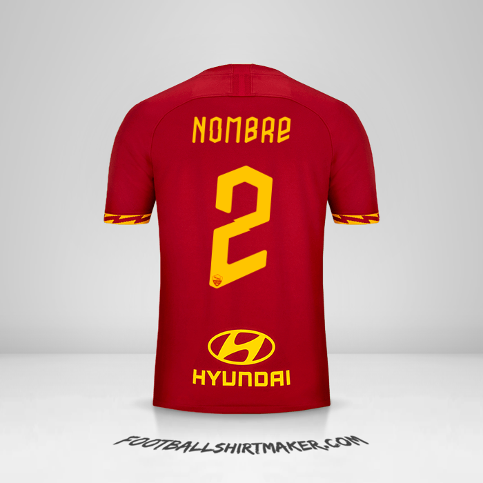 Jersey AS Roma 2019/20 -  nombre - 2
