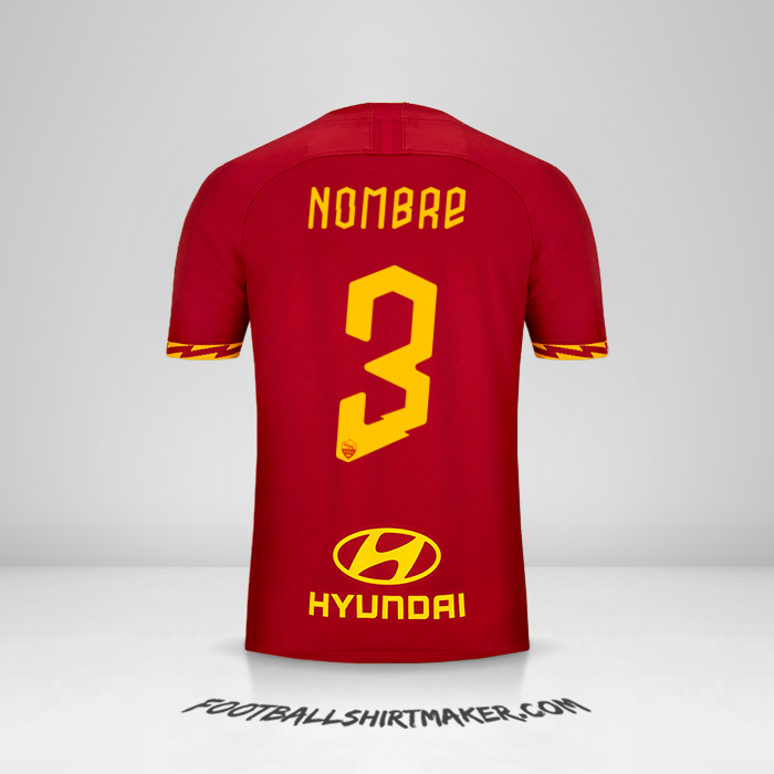 Jersey AS Roma 2019/20 -  nombre - 3