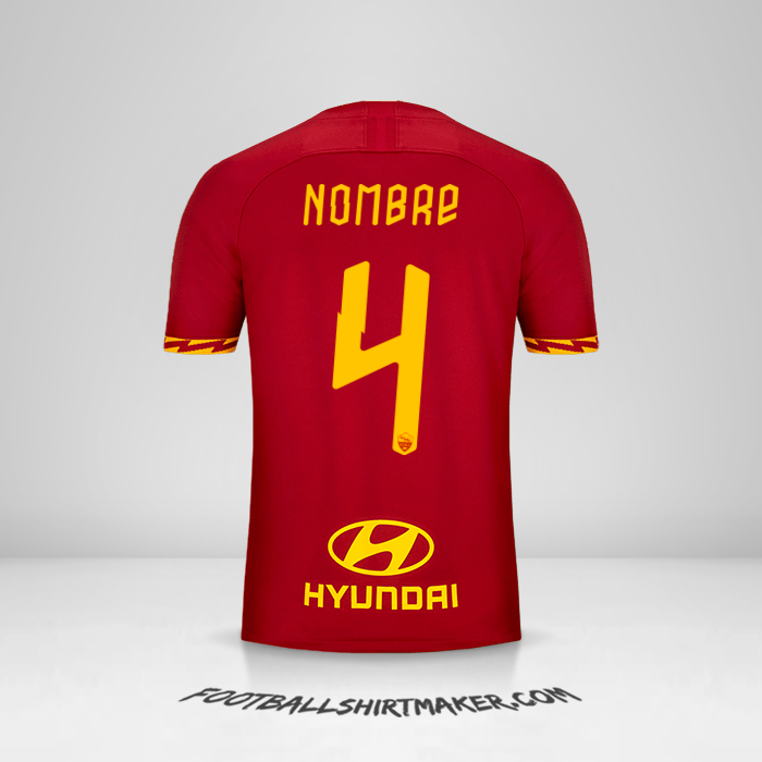 Jersey AS Roma 2019/20 -  nombre - 4