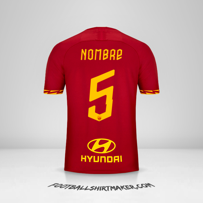 Jersey AS Roma 2019/20 -  nombre - 5