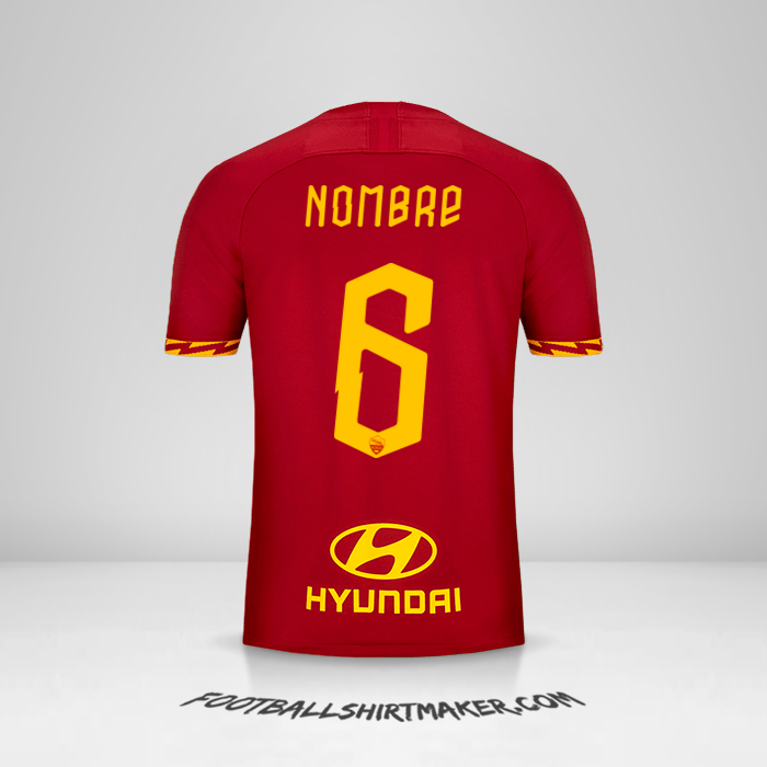 Jersey AS Roma 2019/20 -  nombre - 6