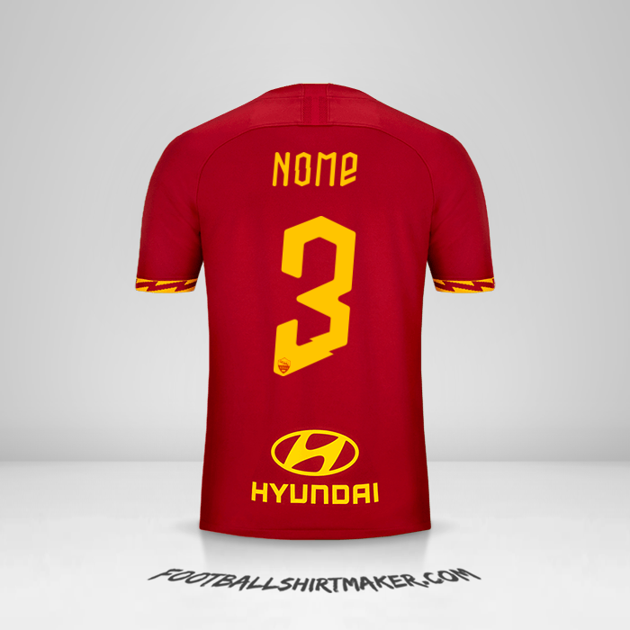 Maglia AS Roma 2019/20 -  nome - 3