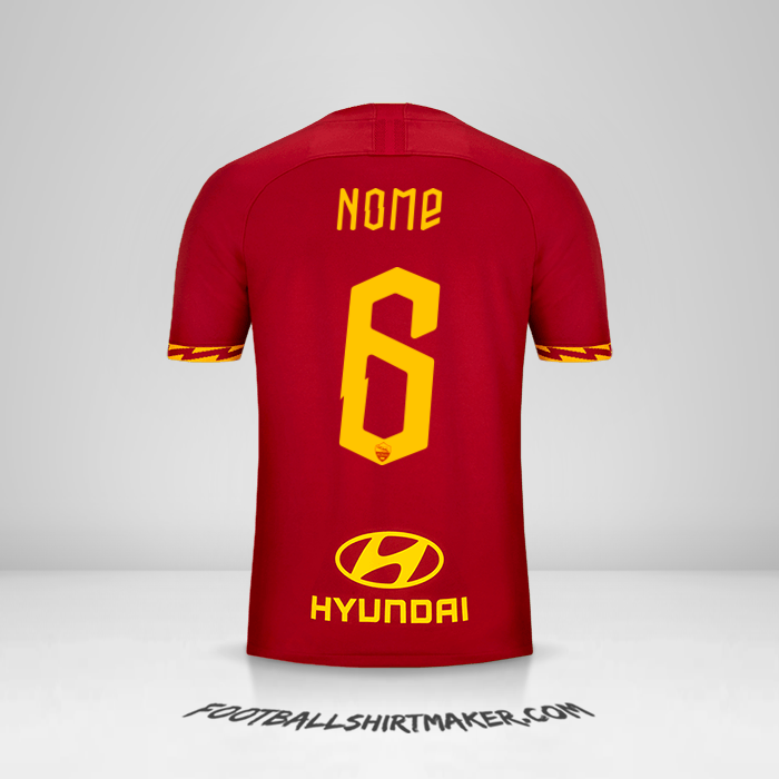 Camisola AS Roma 2019/20 -  nome - 6