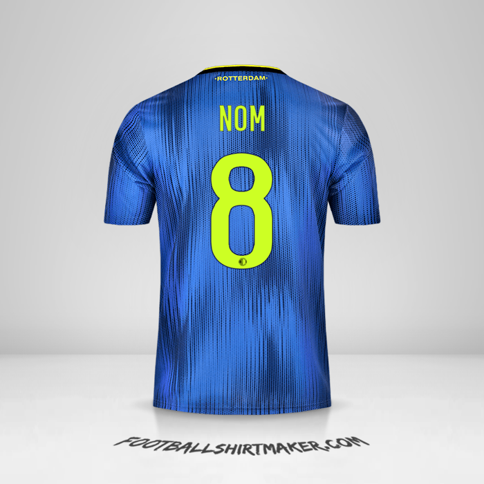 Maillot Feyenoord Rotterdam 2019/20 Extérieur -  nom - 8