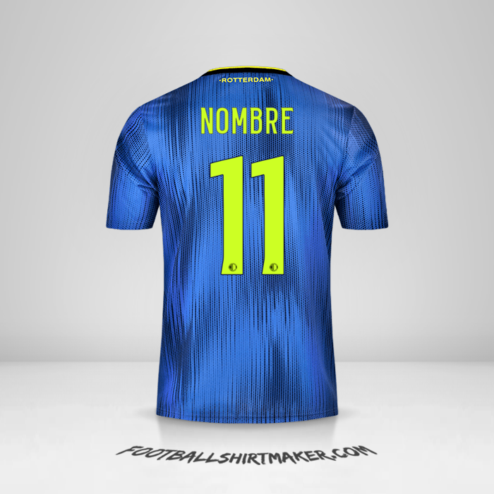 Jersey Feyenoord Rotterdam 2019/20 Visita -  nombre - 11