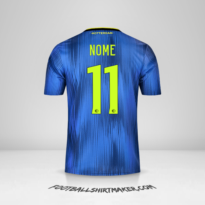 Camisa Feyenoord Rotterdam 2019/20 Alternativa -  nome - 11