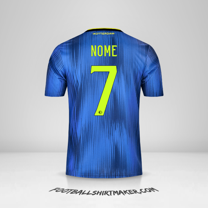 Camisa Feyenoord Rotterdam 2019/20 Alternativa -  nome - 7
