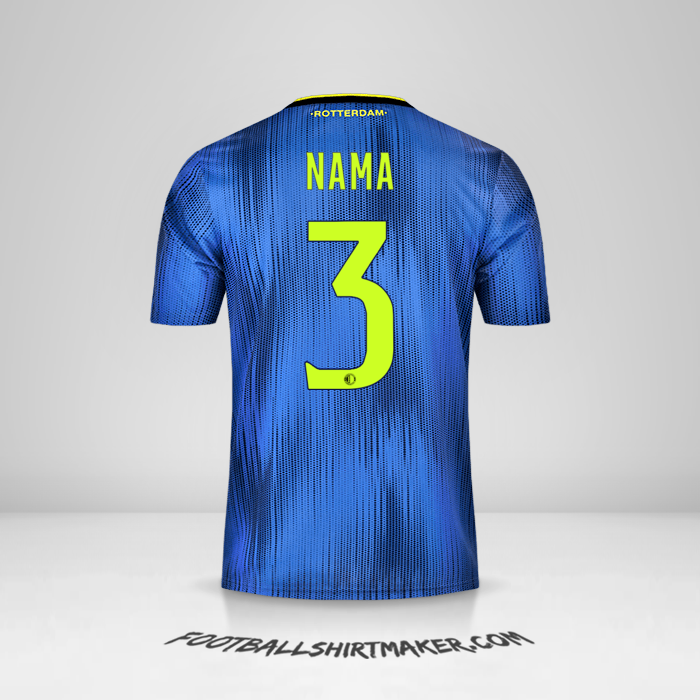 Jersey Feyenoord Rotterdam 2019/20 Alternatif -  nama - 3