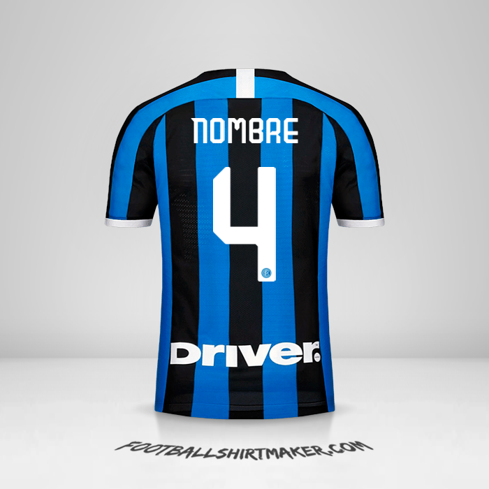Jersey Inter 2019/20 -  nombre - 4