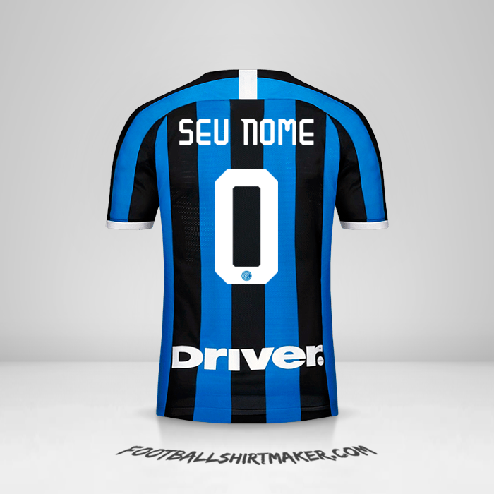 Camisa Inter 2019/20 -  seu nome - 0
