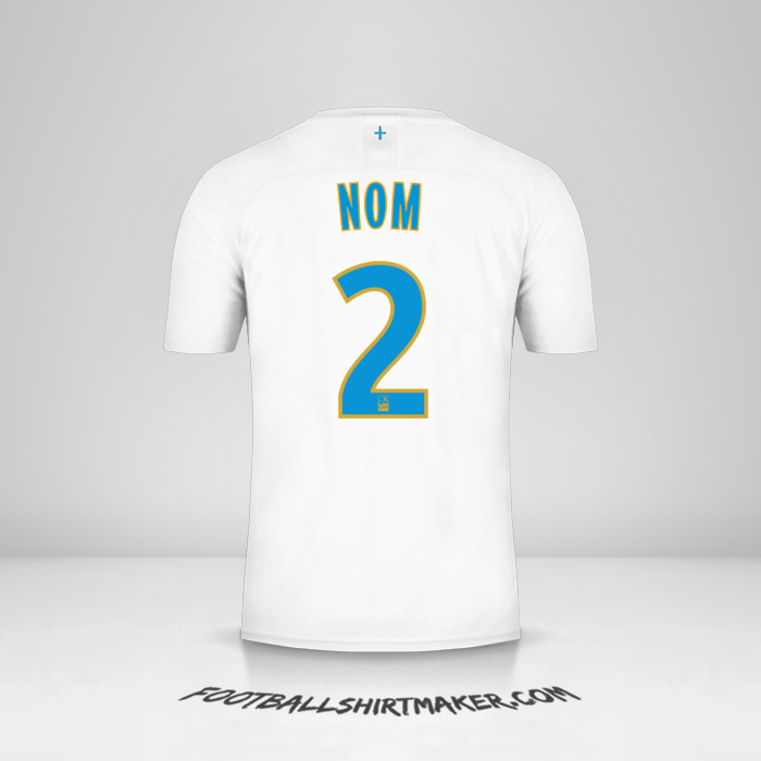 Maillot Olympique de Marseille 2019/20 -  nom - 2