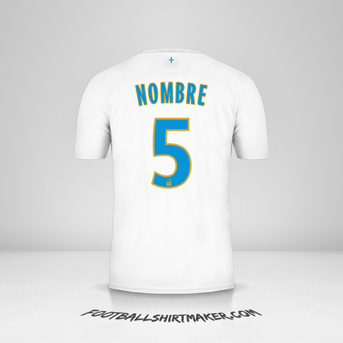 Jersey Olympique de Marseille 2019/20 -  nombre - 5
