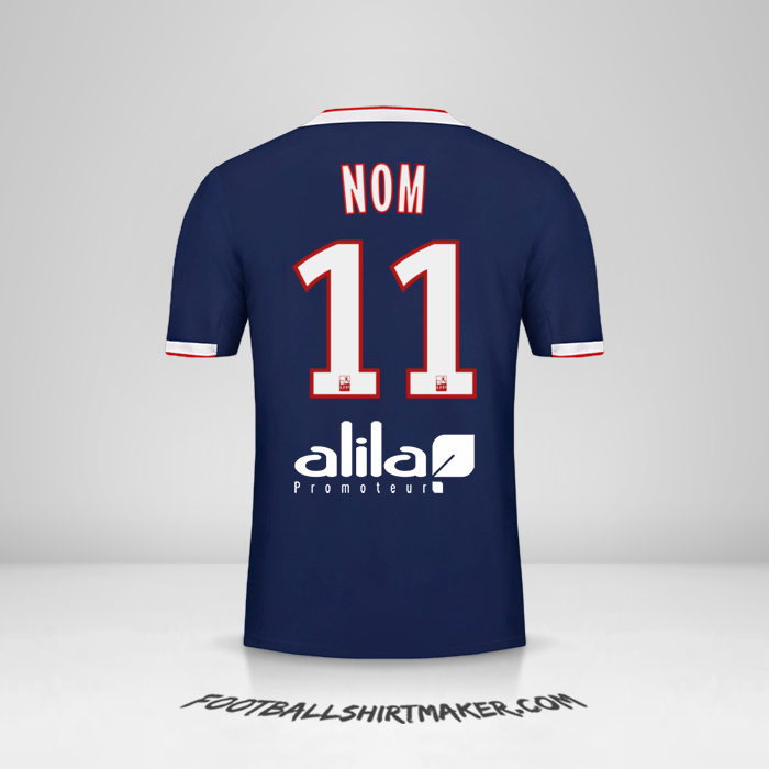 Maillot Olympique Lyon 2019/20 Extérieur -  nom - 11
