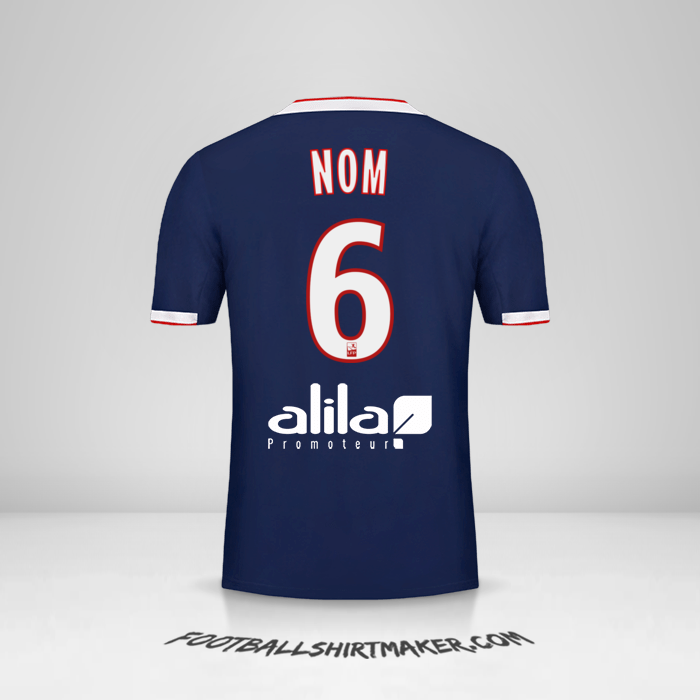 Maillot Olympique Lyon 2019/20 Extérieur -  nom - 6