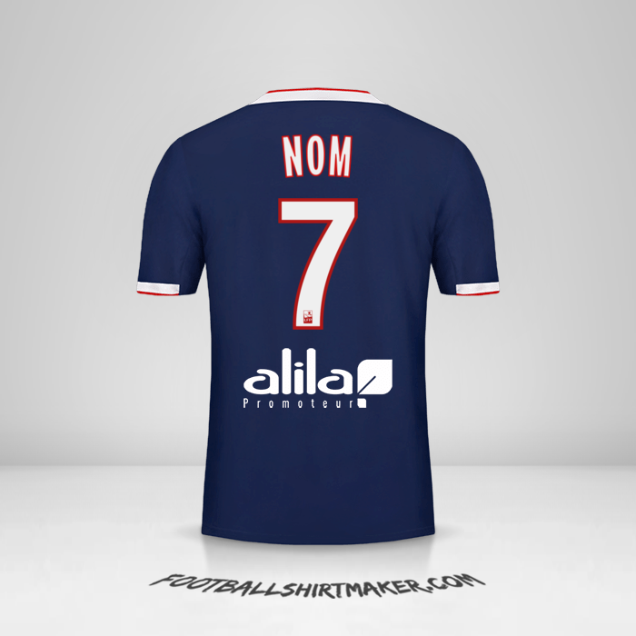 Maillot Olympique Lyon 2019/20 Extérieur -  nom - 7