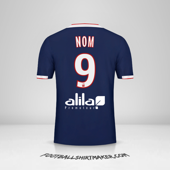 Maillot Olympique Lyon 2019/20 Extérieur -  nom - 9