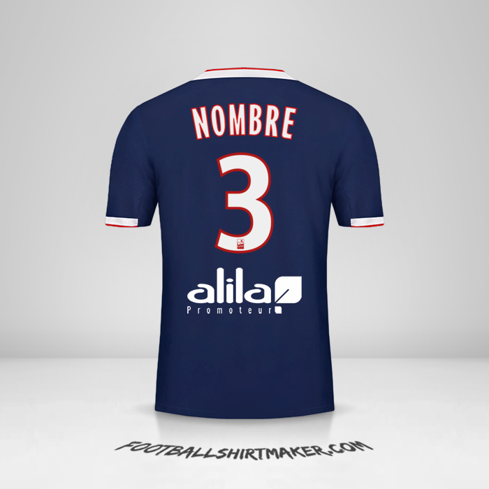 Camiseta Olympique Lyon 2019/20 Visita -  nombre - 3