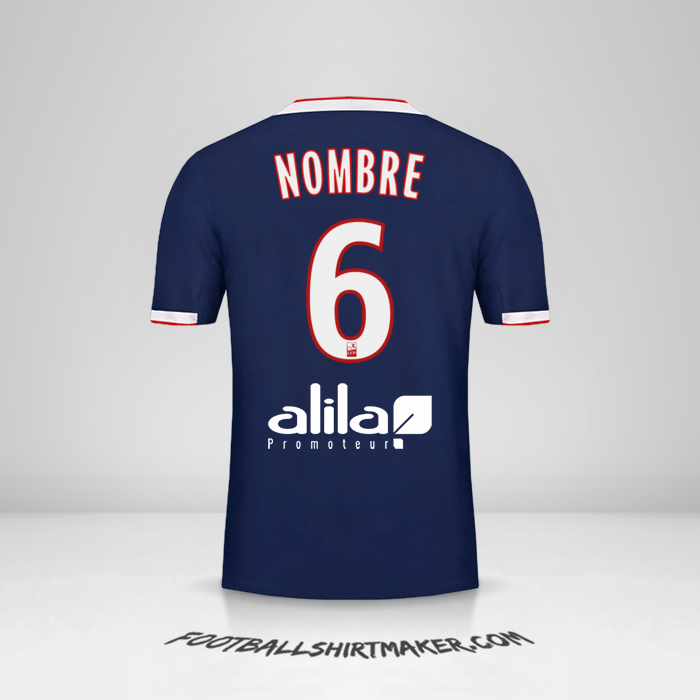 Jersey Olympique Lyon 2019/20 Visita -  nombre - 6