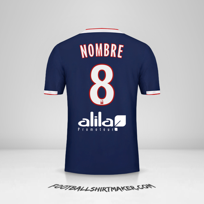Camiseta Olympique Lyon 2019/20 Visita -  nombre - 8