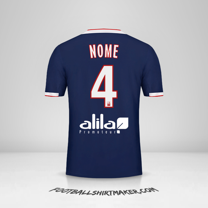 Maglia Olympique Lyon 2019/20 Seconda -  nome - 4
