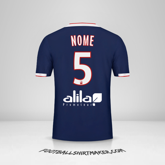 Maglia Olympique Lyon 2019/20 Seconda -  nome - 5