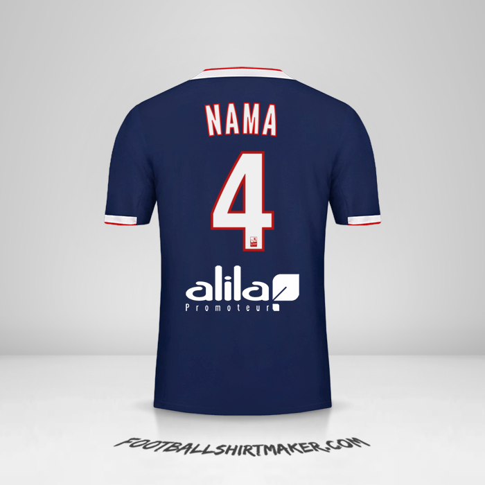 Jersey Olympique Lyon 2019/20 Alternatif -  nama - 4