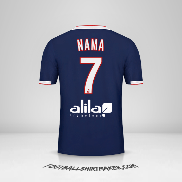 Jersey Olympique Lyon 2019/20 Alternatif -  nama - 7
