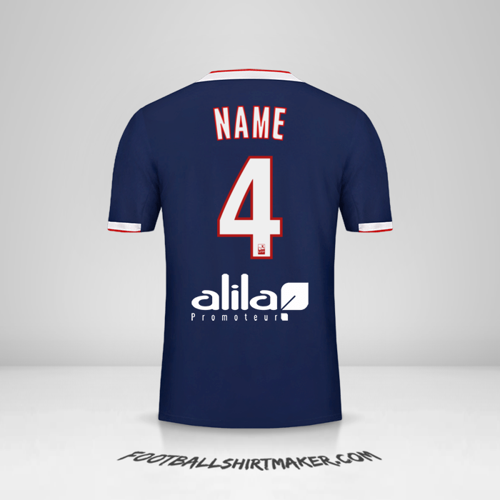 Jersey Olympique Lyon 2019/20 Away -  name - 4